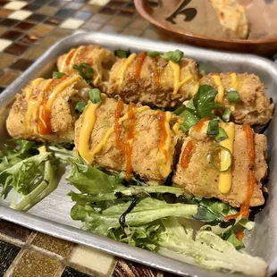 Crabmeat stuffed eggrolls