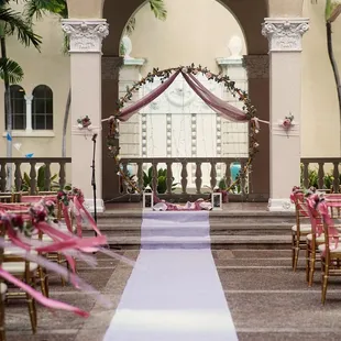 Ceremony at courtyard, it was amazing venue