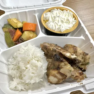 Grilled chicken bento