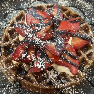 Honey Strawberry Waffle