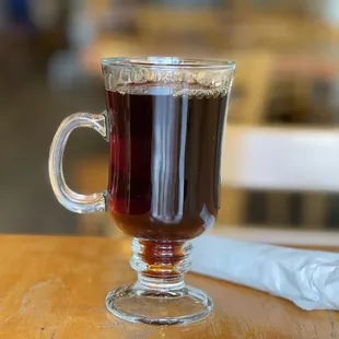 Black Coffee in a cute glass! I feel like I&apos;m in Europe!