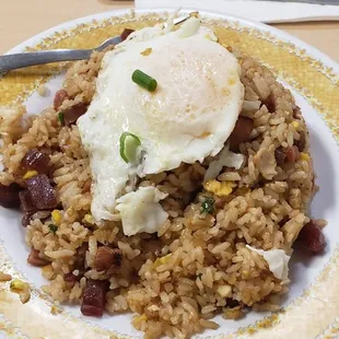 Lup cheong fried rice.