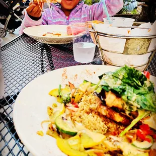 "Best pizza EVER!" She said. Kids pizza meal. A dinner on the patio, quaint &amp; cute.