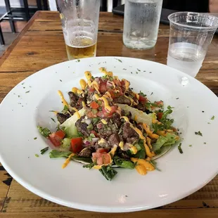 Steak taco.  Lunch special of the day.