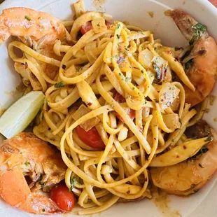 Tom Yum pasta
