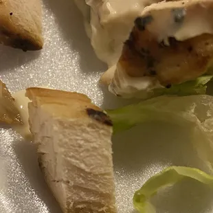 Very dry chicken blackened