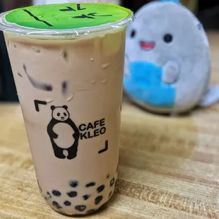 :D regular milk tea w/ boba