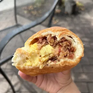 The bacon and egg...soooo good!