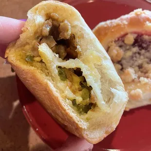 Sausage, jalapeño, and cheese kolache