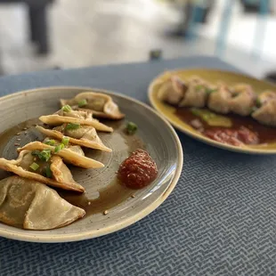 Chinese vegan dumplings ($8 for 6)  IG: @ohmyono
