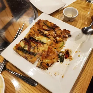 Seafood pancake