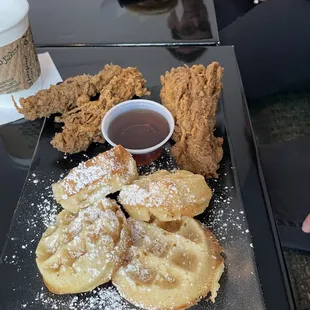 Chicken and waffles