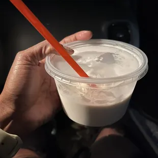 Vanilla milkshake