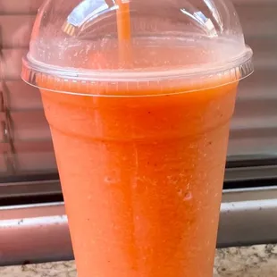 Peach Mango Strawberry Smoothie