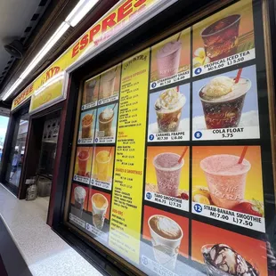 Front signage of kiosk