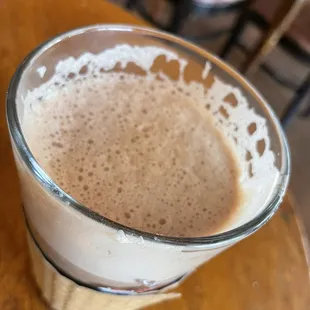 Frothy hot chocolate. Yumm