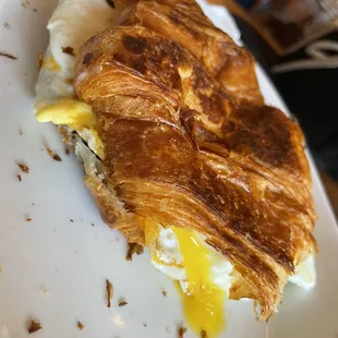 Breakfast Black Forest Ham, Egg and Cheese Croissant
