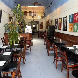 the interior of a restaurant