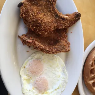 Porkchop and eggs