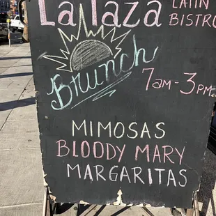 Sandwich board on Mission