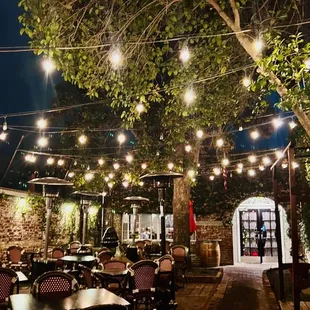 Outdoor patio seating