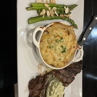 RIB EYE STEAK DINNER