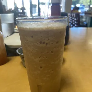 Cappuccino frozen.  Very good. Not too sweet