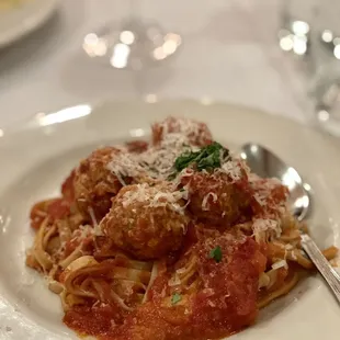 Fettucine with Meatballs