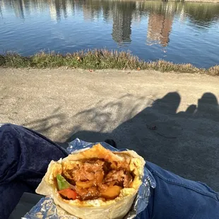 Burrito by the lake!