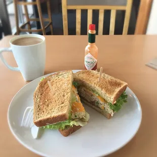 Because Tabasco makes er'thing betta. Even tuna melts.
