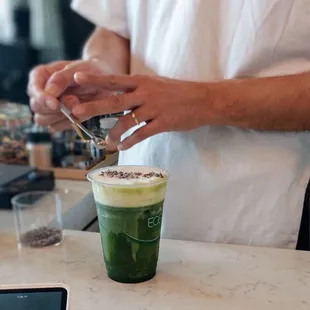 Lavender Foam Matcha