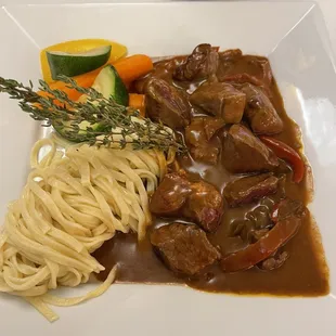 Beef stroganoff