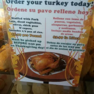 Turkey Day specials to go