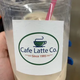 Nope not coffee!  It is black tea (sweetened) with a little half-and-half and it is to die for!!