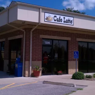 the front of the restaurant