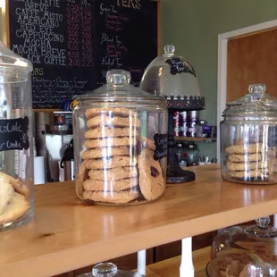 Fresh baked (in house) Cookies and coffee