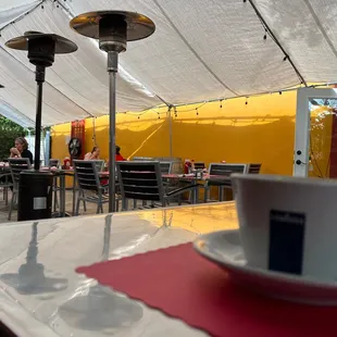 Outdoor seating area