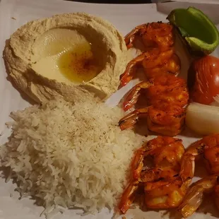 Shrimp kabob.