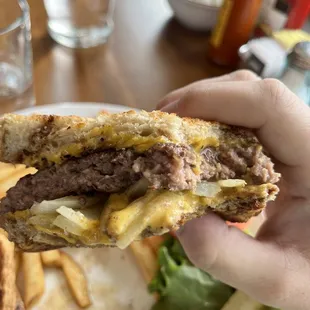 Delicious patty melt