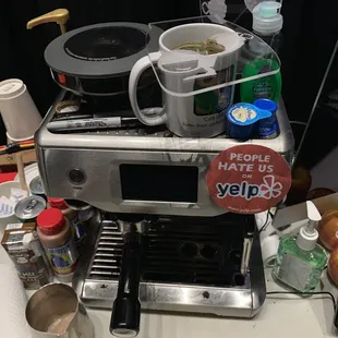 The owner doesn't exactly keep the coffee shop clean, but it has an alright grungy vibe i guess.