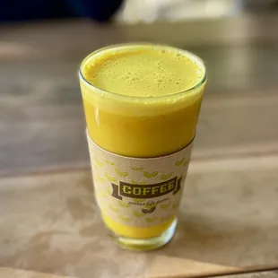 Heal Me Turmeric Latte with almond milk