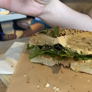 Lox sandwich