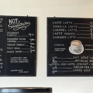 Coffee Menu