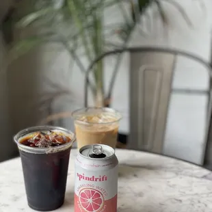 Coffee and spindrift