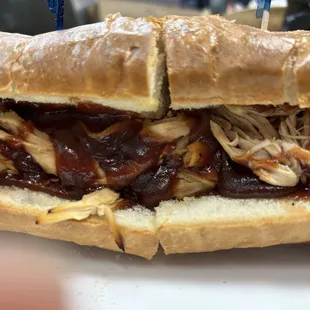 Friday&apos;s homestyle menus changes every Friday this one being a slow cooked barbecue pulled pork sub