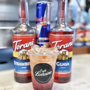 The BEST Redbull And Lotus Drinks Made With Only The Best Torani Syrups!