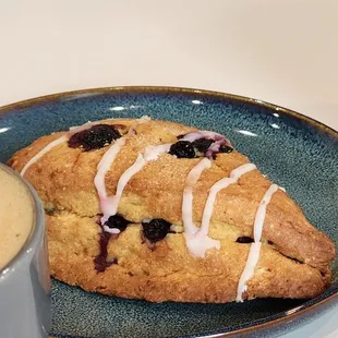 Blueberry scone from Oven Bird Bakery. Delicious!