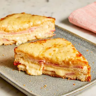 Our signature item croque bread.