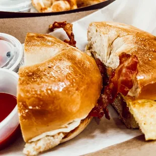 The Reg breakfast sandwich!