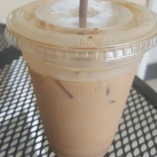 16 oz iced mocha, spot on and well crafted (7/8/21)